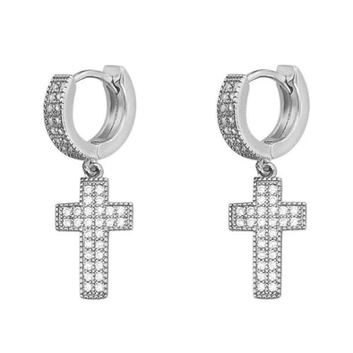 Hoop Earrings - 14K White Gold Women - Gold Hoop Earrings