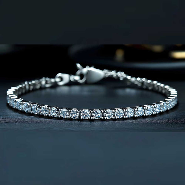 Tennis Bracelet - 8" Unisex - Diamond Tennis Bracelet