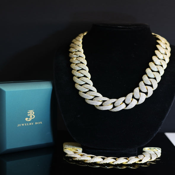 Miami Cuban Set Iced-Out Limited Edition 28MM