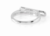 Sleek and contemporary diamond ring