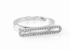 Sleek and contemporary diamond ring