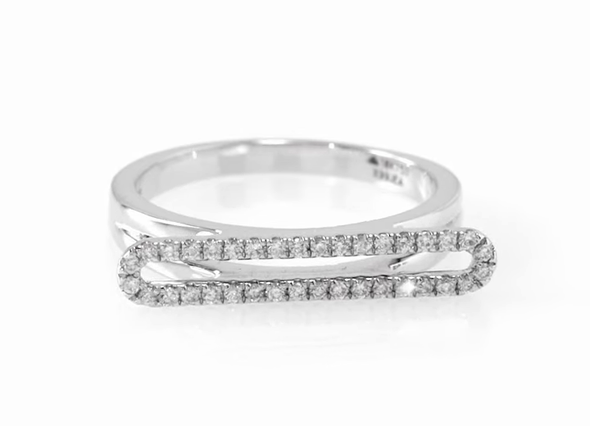 Sleek and contemporary diamond ring