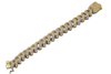 14K Premium Two-Tone Cubian Link Bracelet