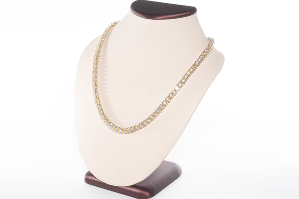 14K Spiral Iced-Out 360° Necklace