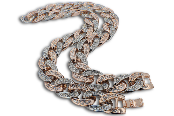 Two-Tone Miami Cuban Link Iced Out Chain
