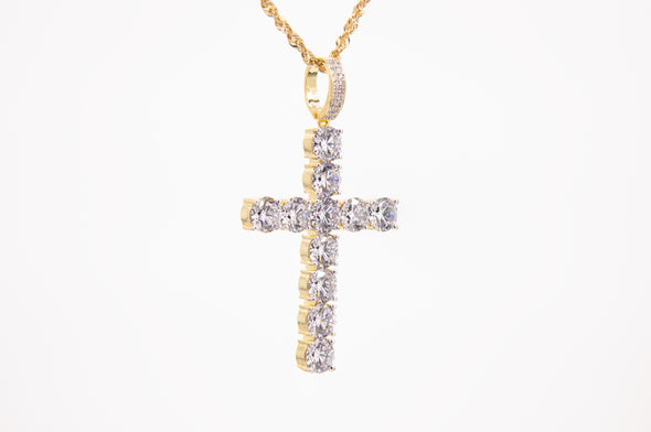 Iced Out Diamond Cross Pendent