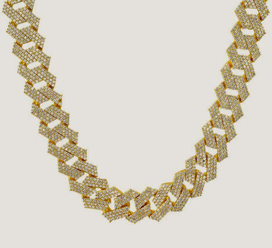 14K Iced Out Cuban Link Chain | 20MM Cuban